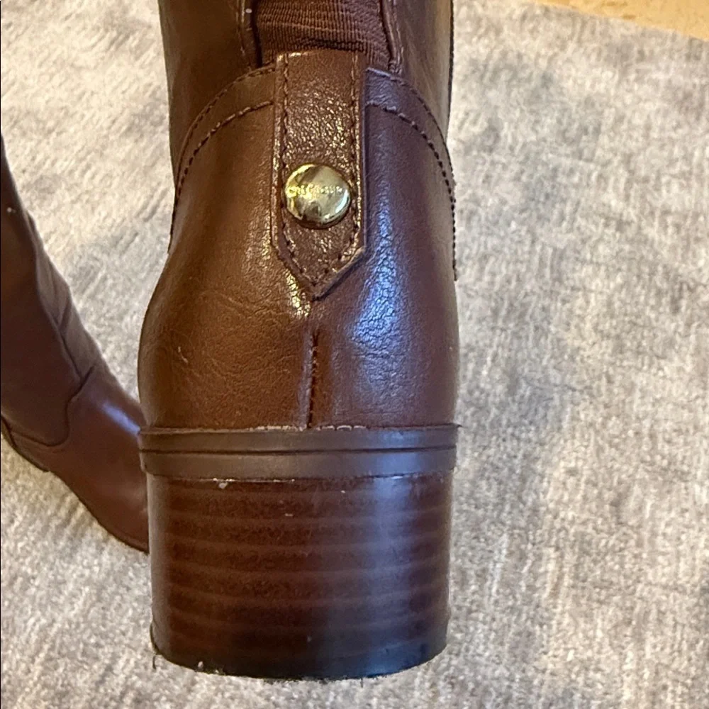 Tommy Hilfiger Womens Brown Knee High Riding Boots Size 8M